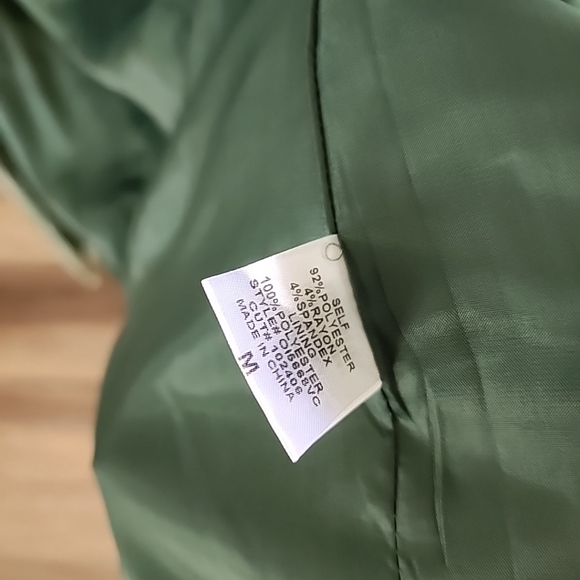 Vici Green Pink Plaid Mid Length Blazer Jacket One Button Medium - Picture 12 of 12